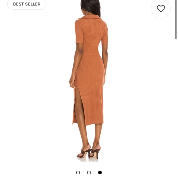 HOUSE OF HARLOW 1960 X SOFIE RICHIE INAYA DRESS IN TERRACOTTA, SIZE SMALL - Picture 2 of 7